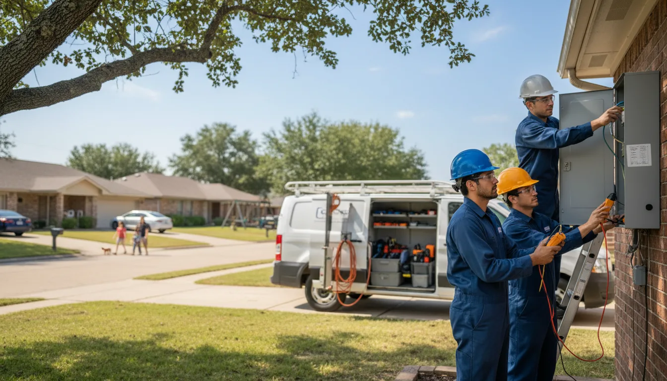 Certified electrician providing emergency electrical services in Salt Flat, TX